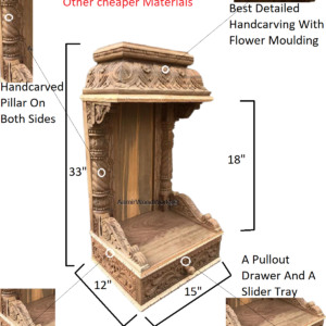 wooden temple for home