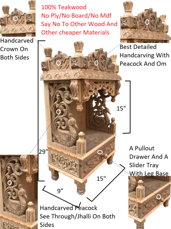 wooden temple for home