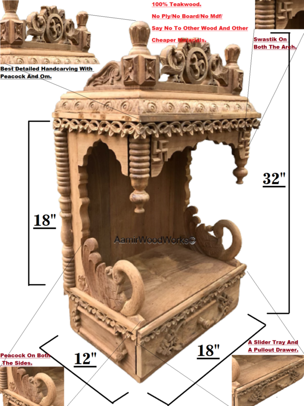 wooden temple for home