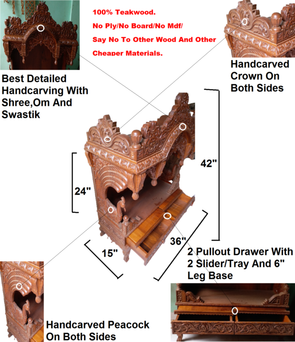 wooden temple for home