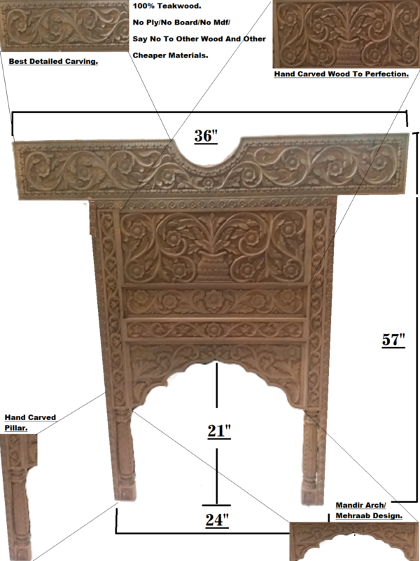 wooden temple for home