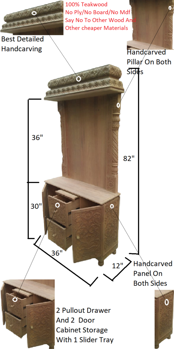 wooden temple for home