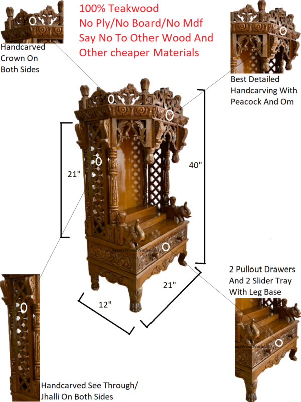 wooden temple for home