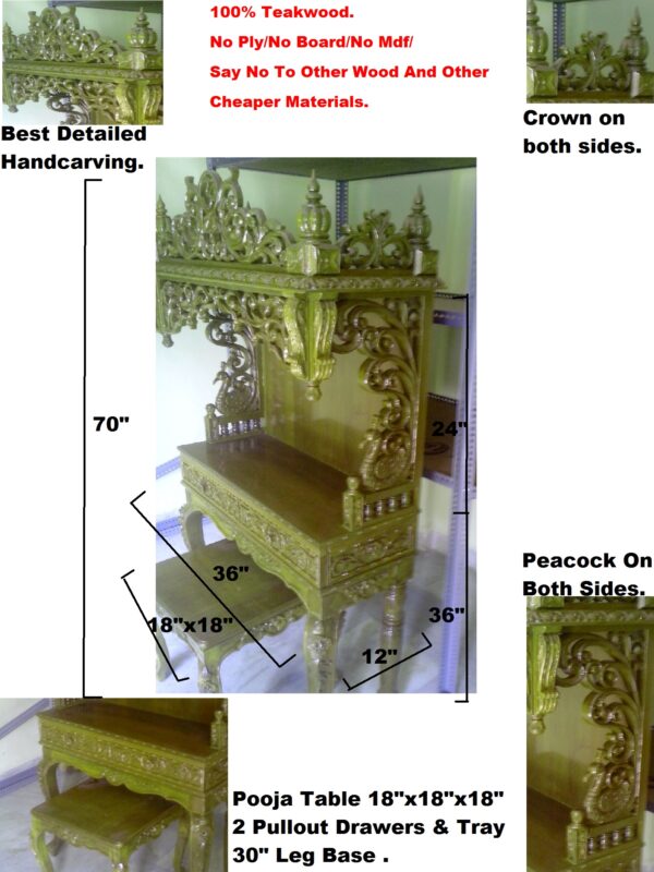 wooden temple for home