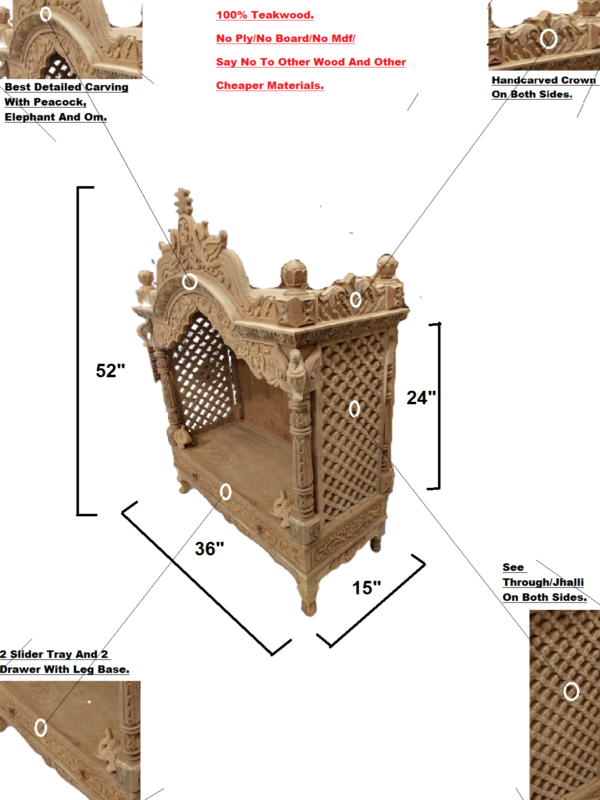 wooden temple for home