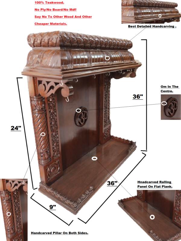 wooden temple for home