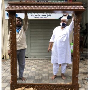wooden mirror frame