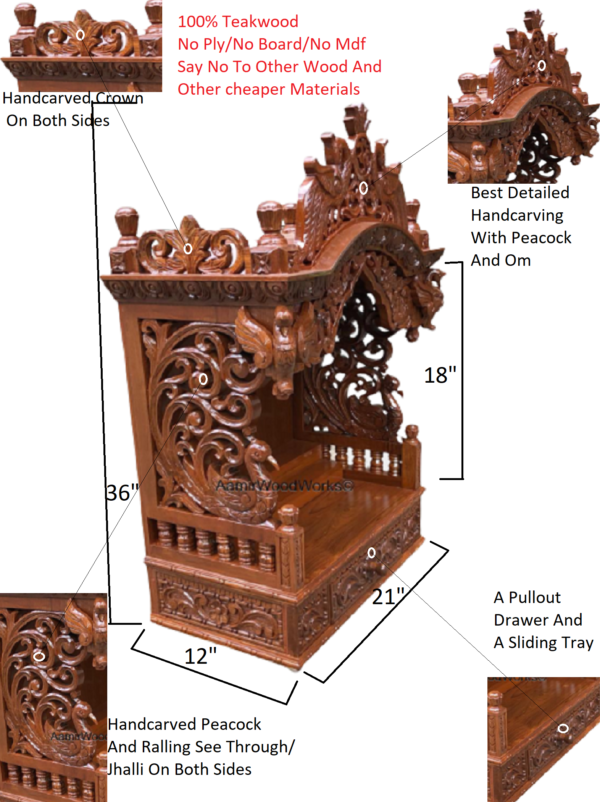 wooden temple for home