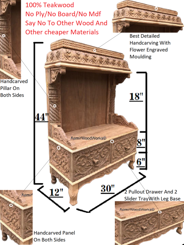 wooden temple for home