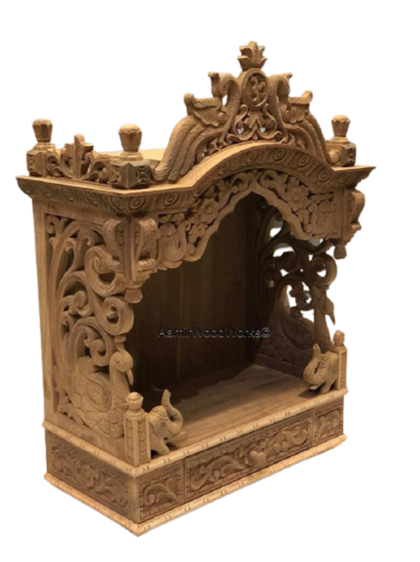 wooden temple for home