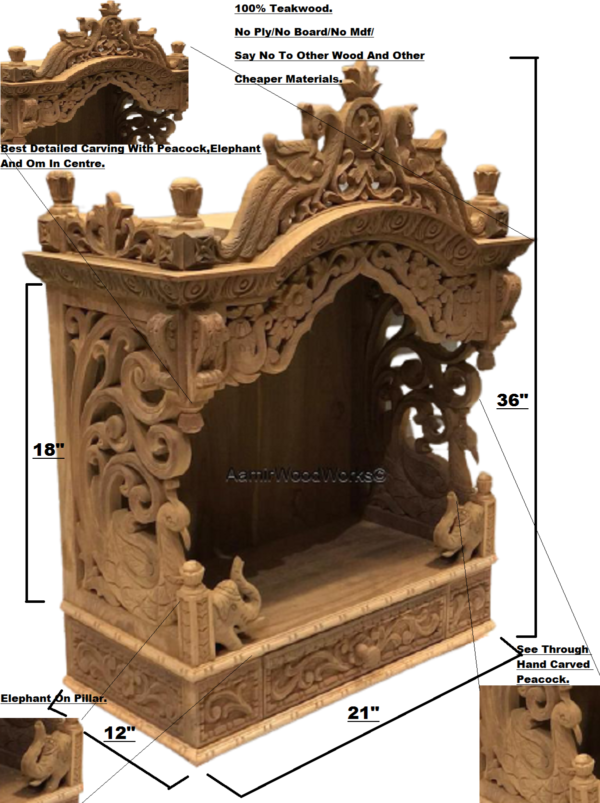 wooden temple for home