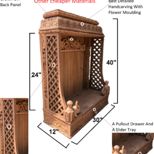 wooden temple for home