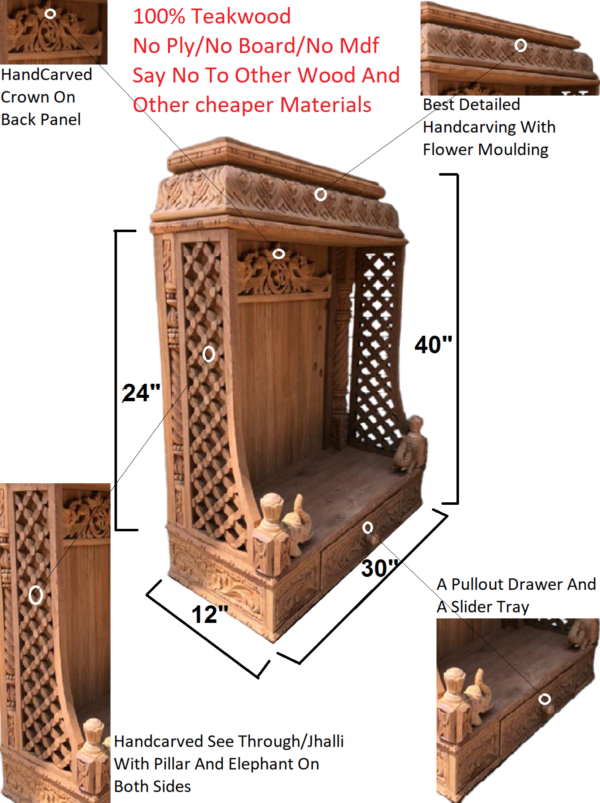 wooden temple for home