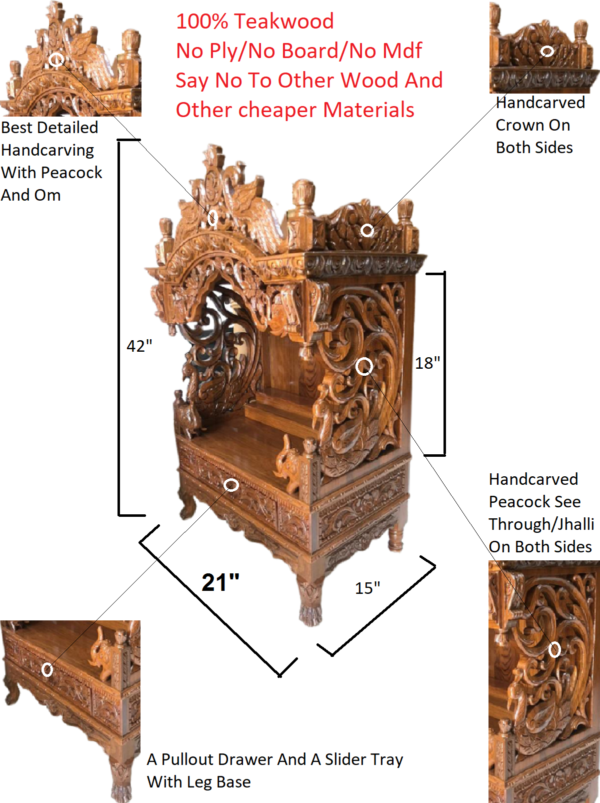 wooden temple for home