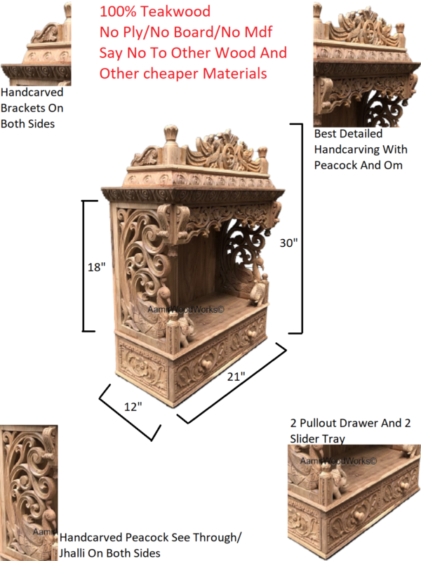 wooden temple for home