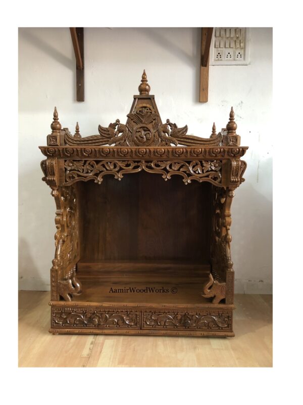 wooden temple for home
