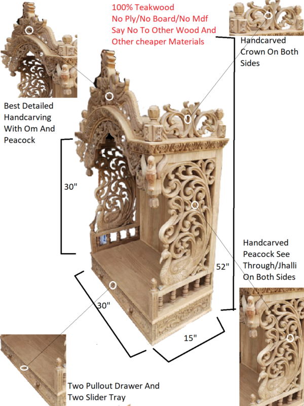 wooden temple for home
