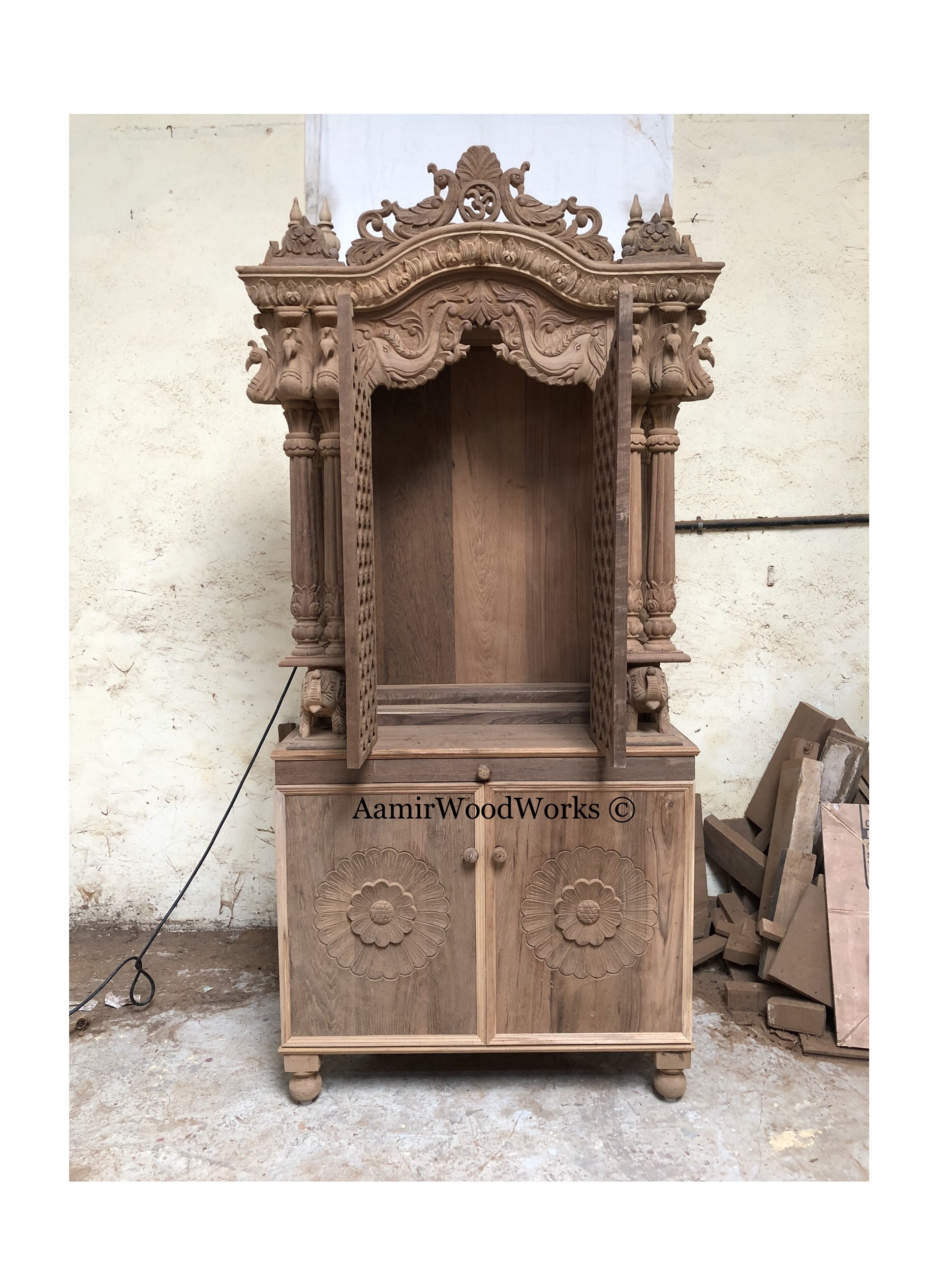 teakwood home temple