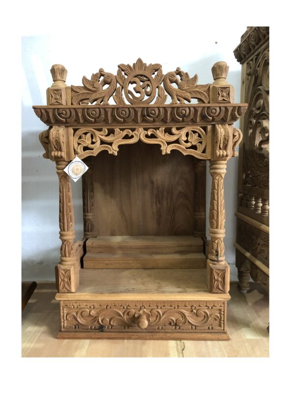 teak wood home temple