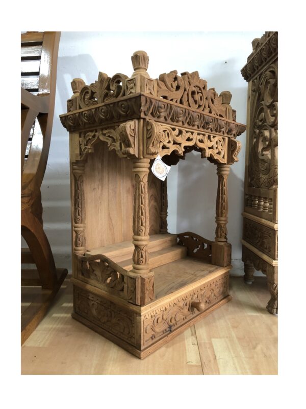 teak wood home temple