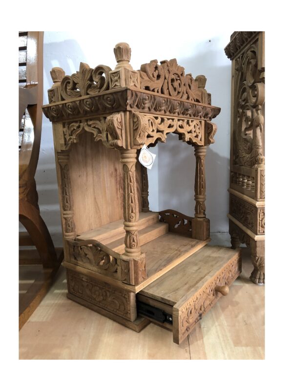 teak wood home temple