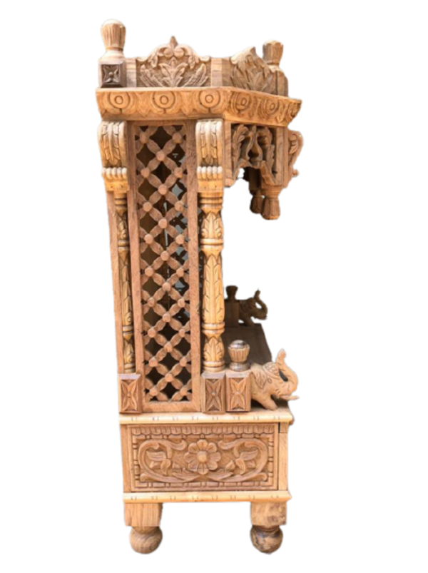 teak wood home temple