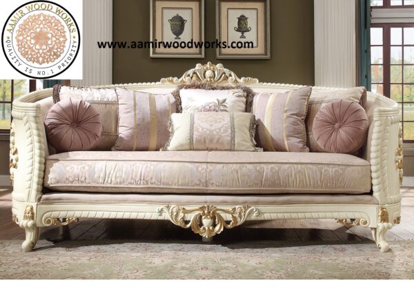 B Imperial Elegance Hand-Crafted Luxury Hand-Carved Sofa Set 3+2+1 - Image 2