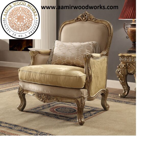 Royal Elegance Luxury Hand-Carved Royal Sofa Set 3+2+1 - Image 6
