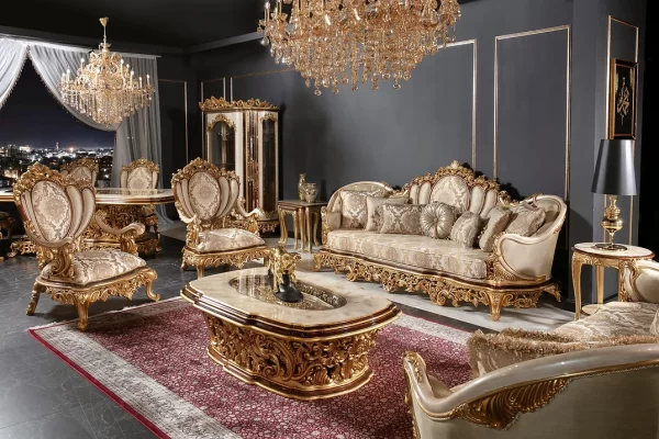 A Navi Mumbai Royal Handcrafted Luxury Sofa Set