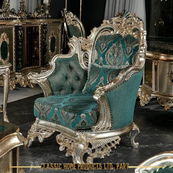 Luxurious Hand-Carved Sofa Set